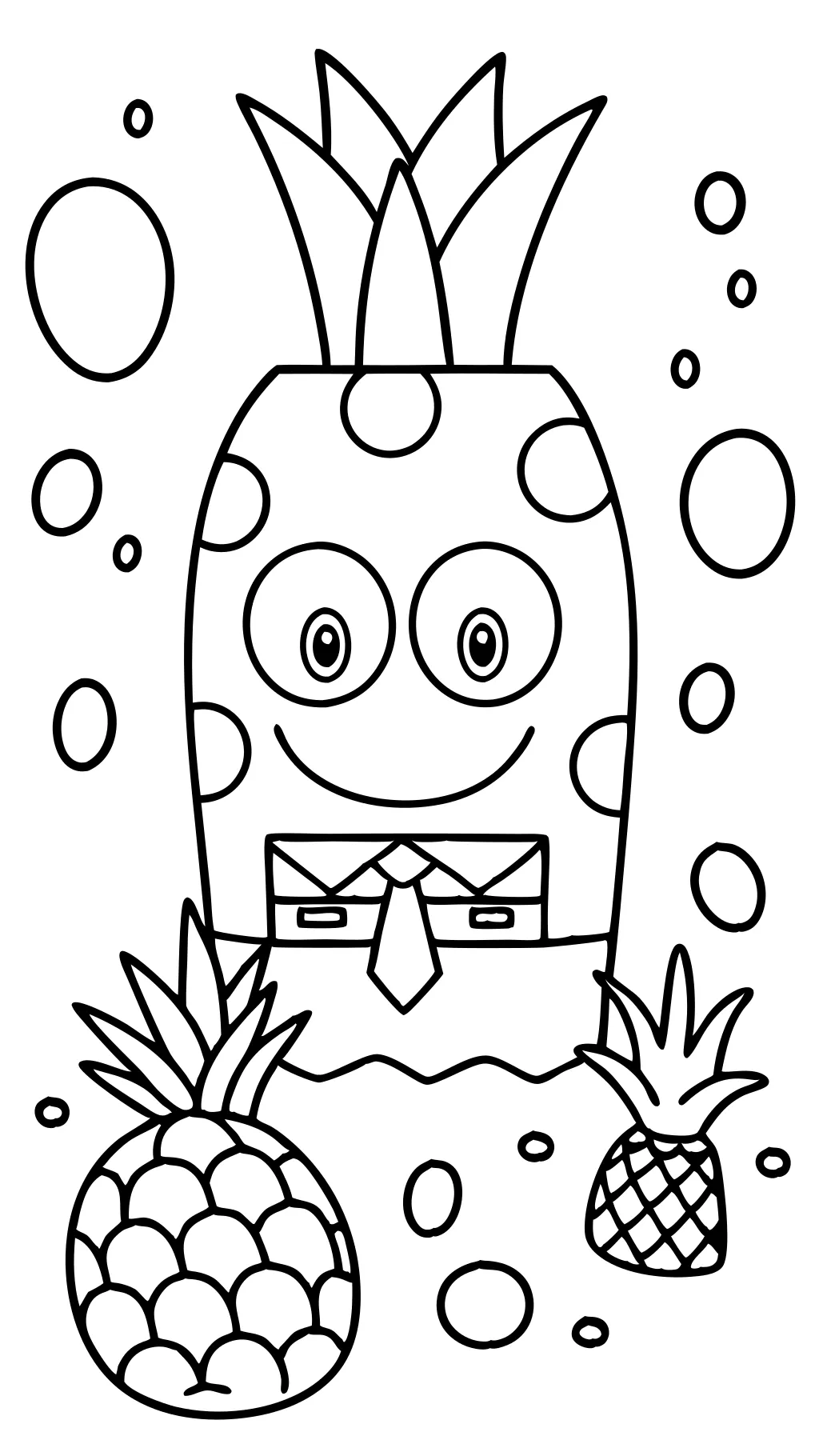 easy spongebob coloring pages